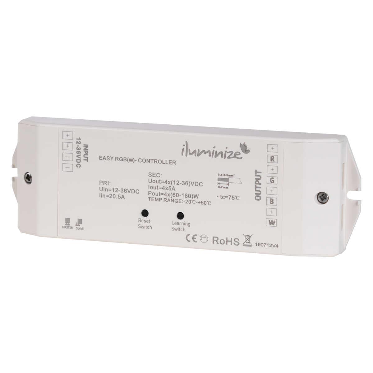 12V 60W LED Netzteil IP67 dimmbar Dimmer integriert
