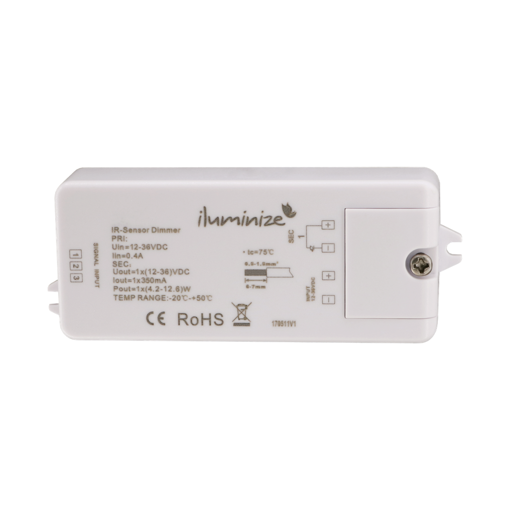 LED dimmer with hand sensor for LED spots
